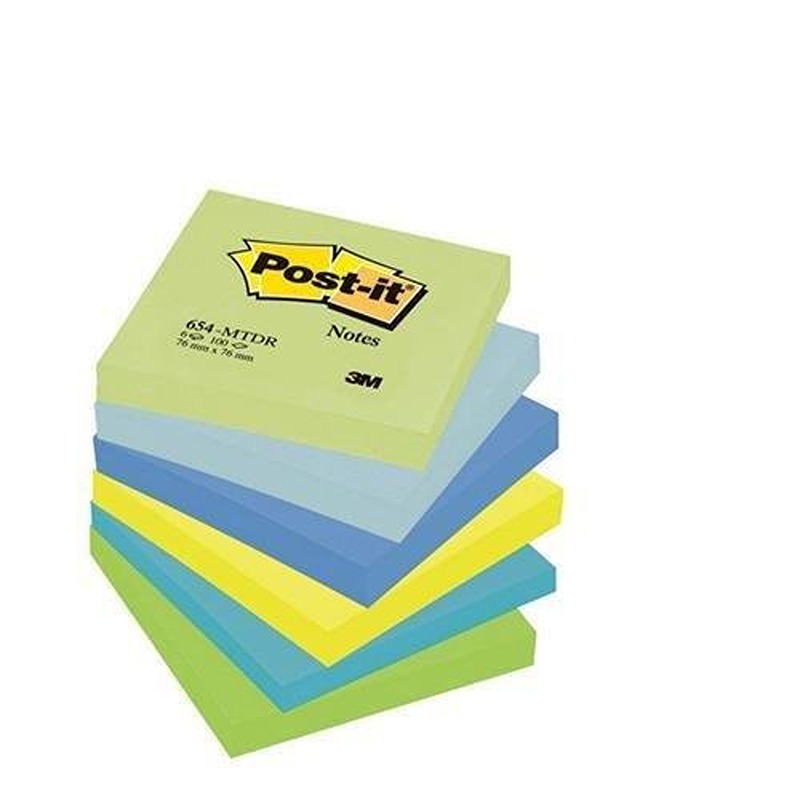 POST IT 654 NOTE DREAM 76X76 COL.ASS. 6PZ