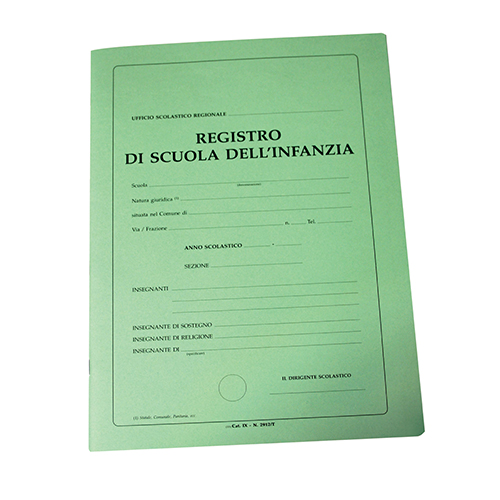 REGISTRO VERDE - SCUOLA INFANZIA - 40 PAG.