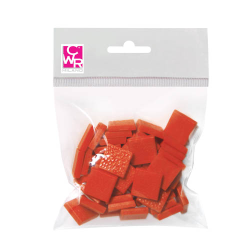MOSAICO ARTISTICO MM.15X15 - BUSTA 50 PZ. - ROSSO OSSIDO