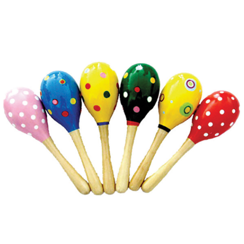 MARACAS IN LEGNO CM. 20X5,5 DIAM. - COPPIA