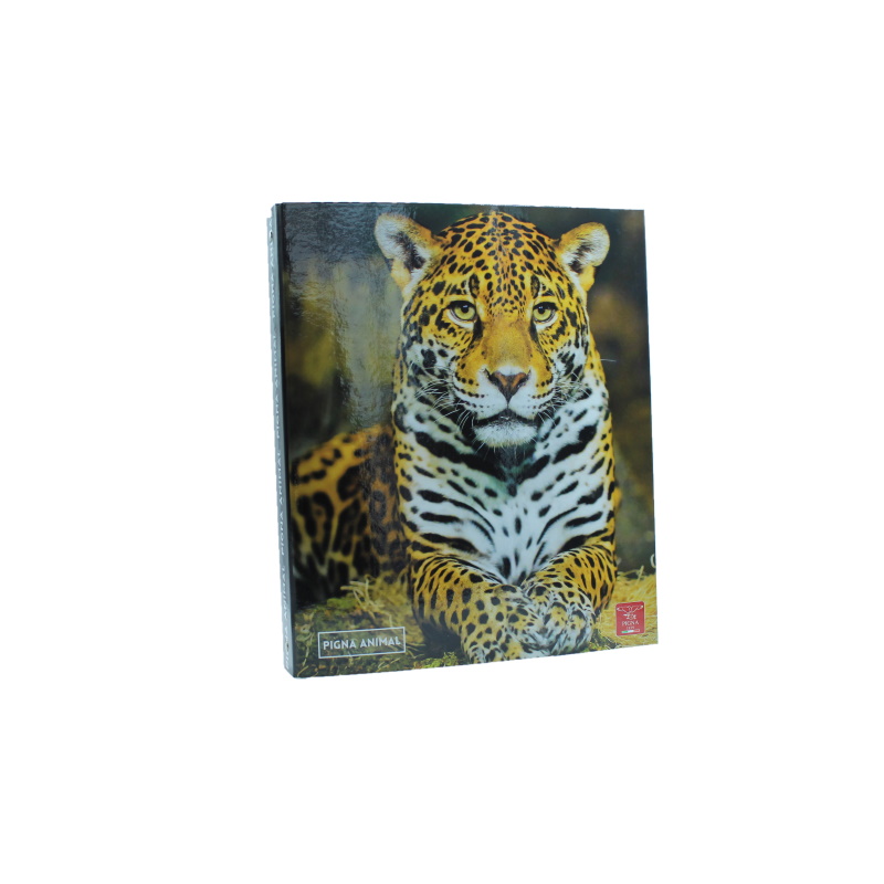 CARTELLA 4 ANELLI  26X32 Ø 30 LEOPARDO