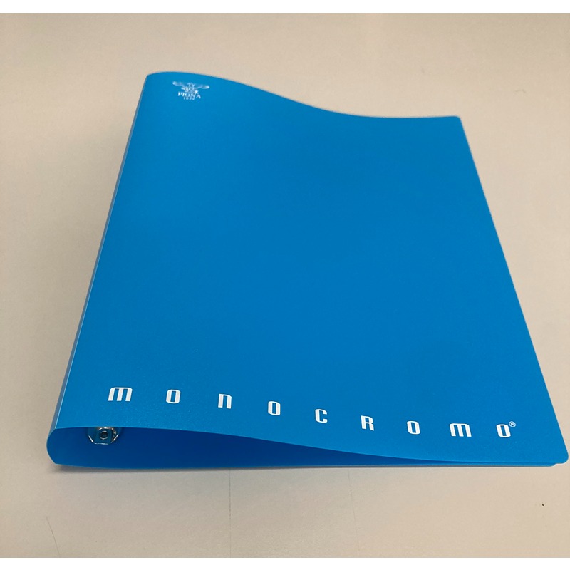 RACCOGLITORE AD ANELLI A4 MONOCROMO PPL 21X29,7 D.30 AZZURRO