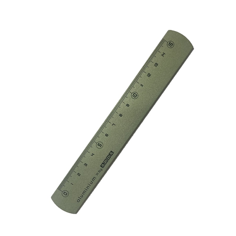 RIGHELLO METALLO COLORATO CM.15 VERDE