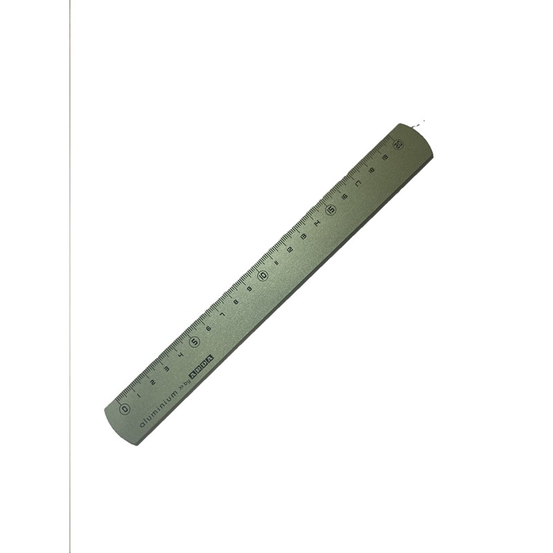 RIGHELLO METALLO COLORATO CM.20 VERDE