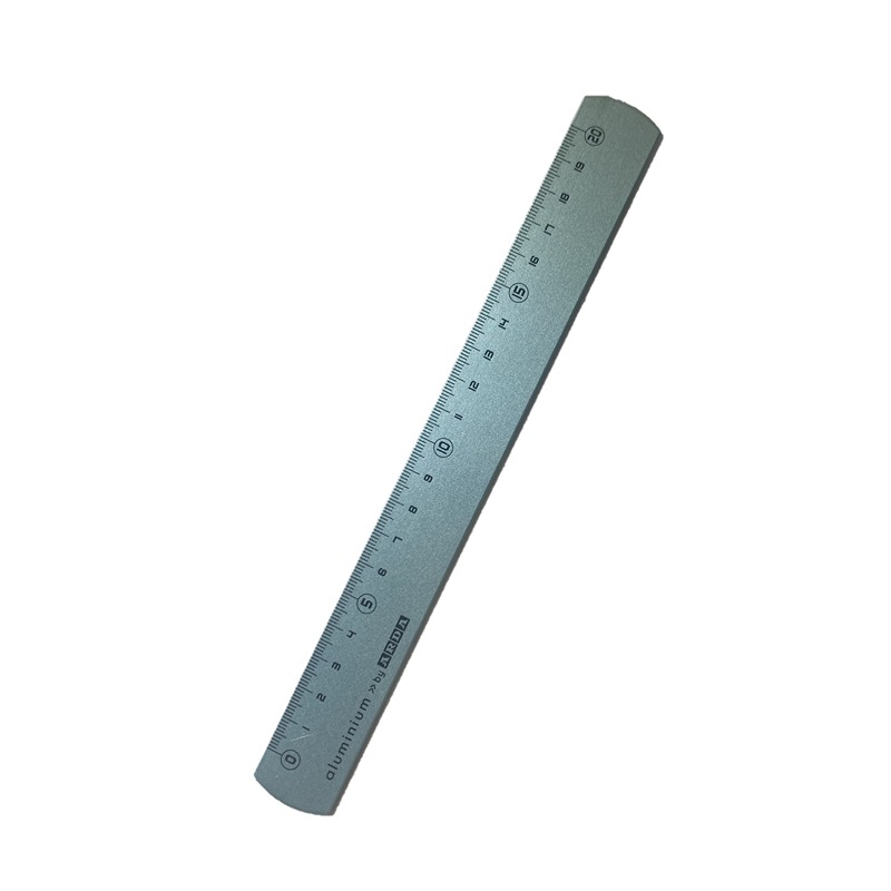 RIGHELLO METALLO COLORATO CM.20  CELESTE