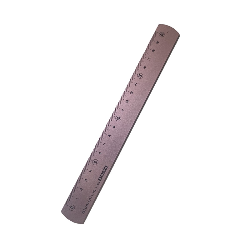 RIGHELLO METALLO COLORATO CM.20 ROSA