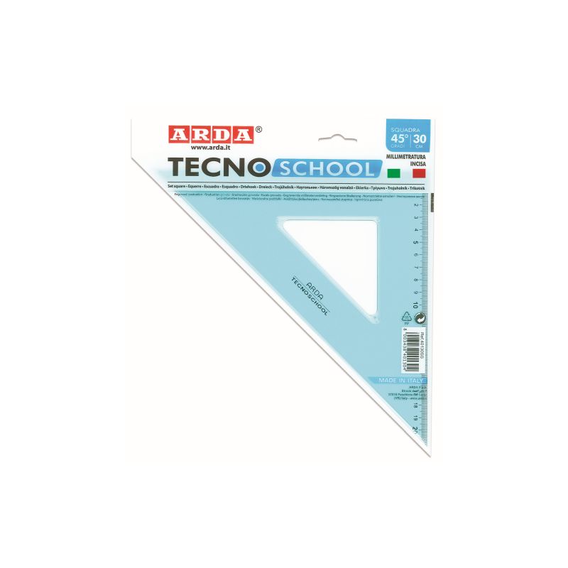 SQUADRA 45°/30 CM. TECNOSCHOOL