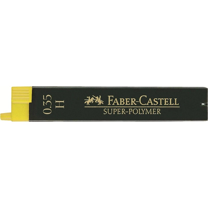 MINE FABER CASTELL 0.35MM SUPER-POLYMER CF.12 H