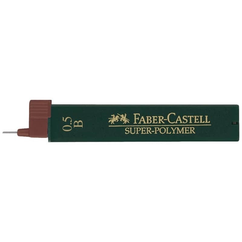 MINE FABER CASTELL 0.5MM SUPER-POLYMER CF.12 B