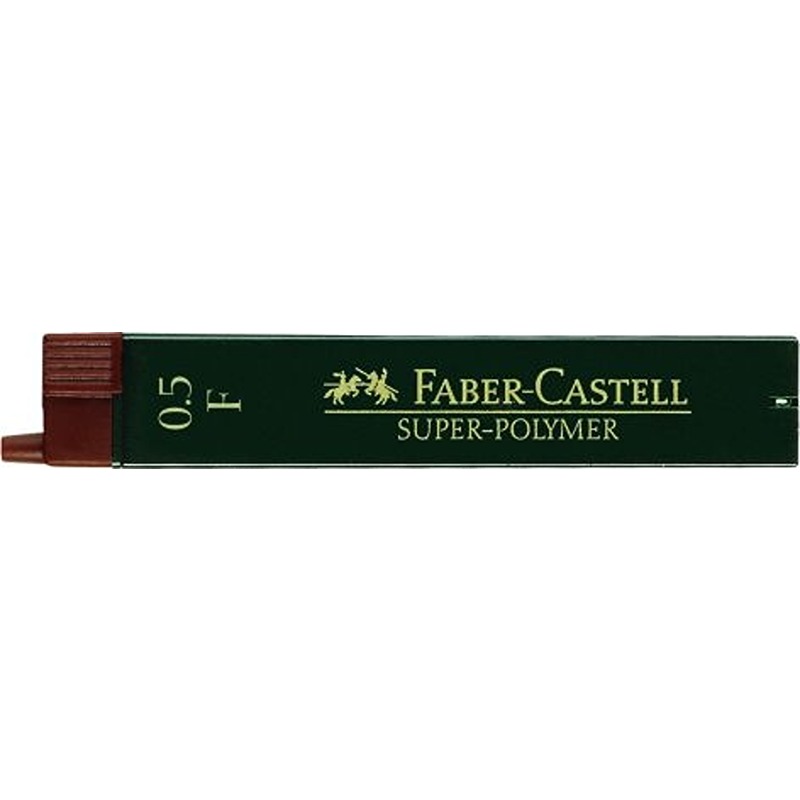 MINE FABER CASTELL 0.5MM SUPER-POLYMER CF.12 F