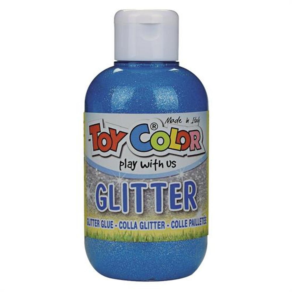 TEMPERA GLITTER ML. 250 CYAN