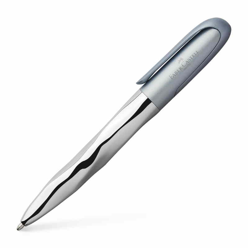 PENNA SFERA N'ICE METALLIC FABER CASTELL GRIGIO AZZURRO