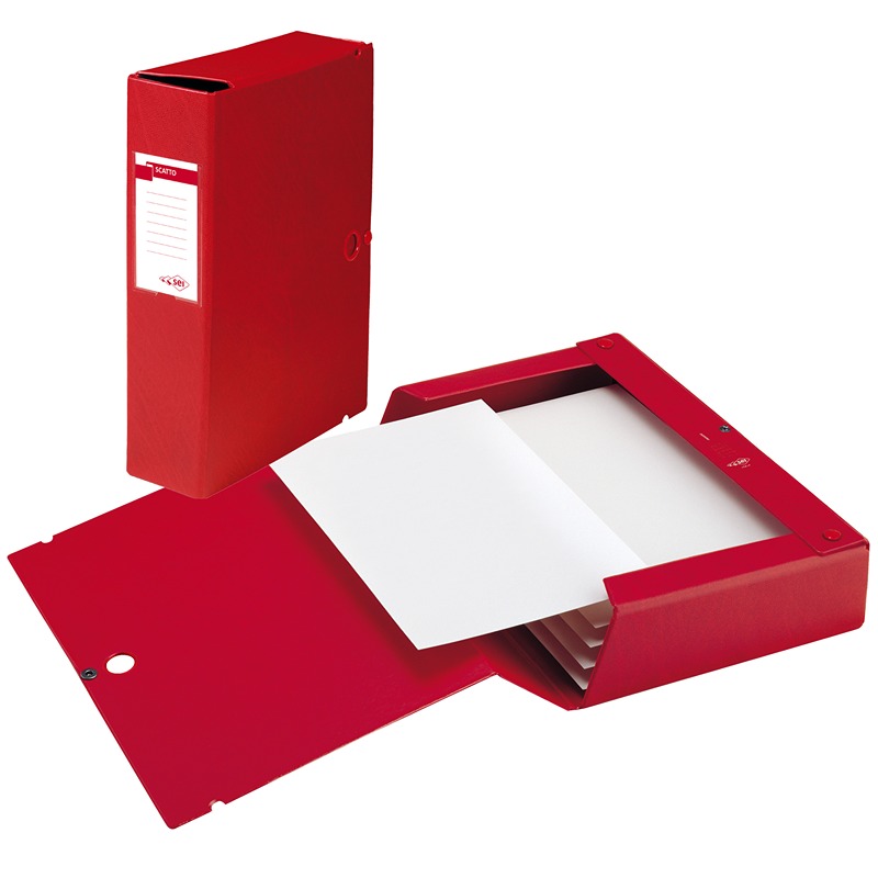 CARTELLA PROGETTI SCATTO DORSO 60 ROSSO