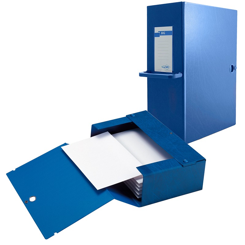CARTELLA PROGETTI BIG DORSO 120 BLU