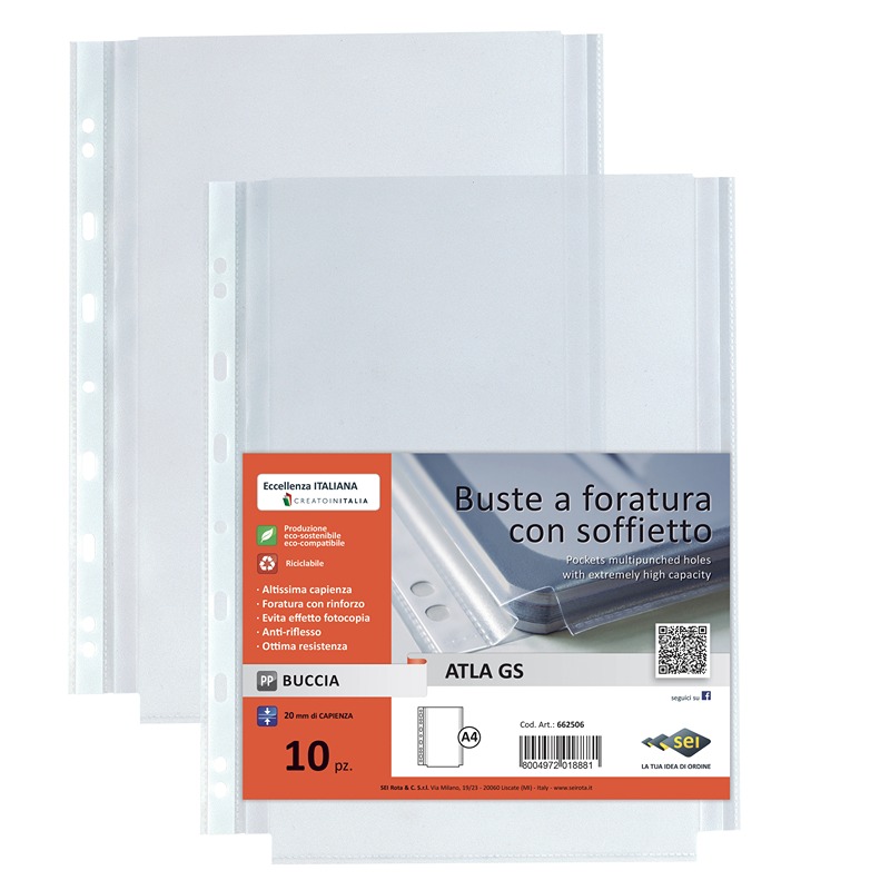 BUSTA PLAS.FORI ANTIR.C/SOFF.22X30 10PZ