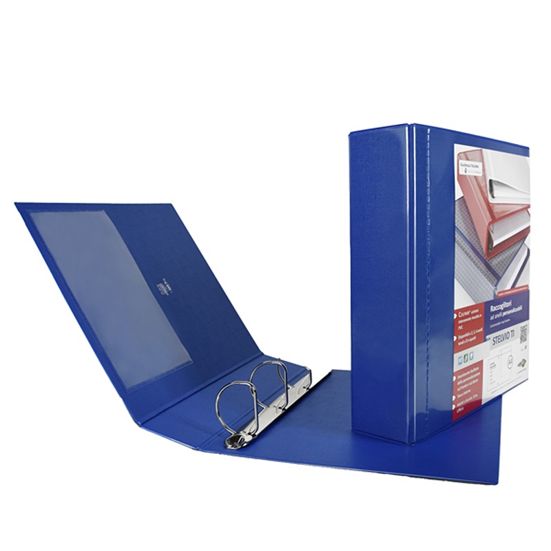 CARTELLA STELVIO PERS.4ANNELLI A Q.22X30 DR.65 BLU