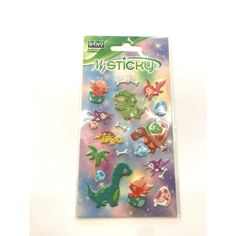 STICKER TAC TRIDIMENSIONALI DINOSAURI