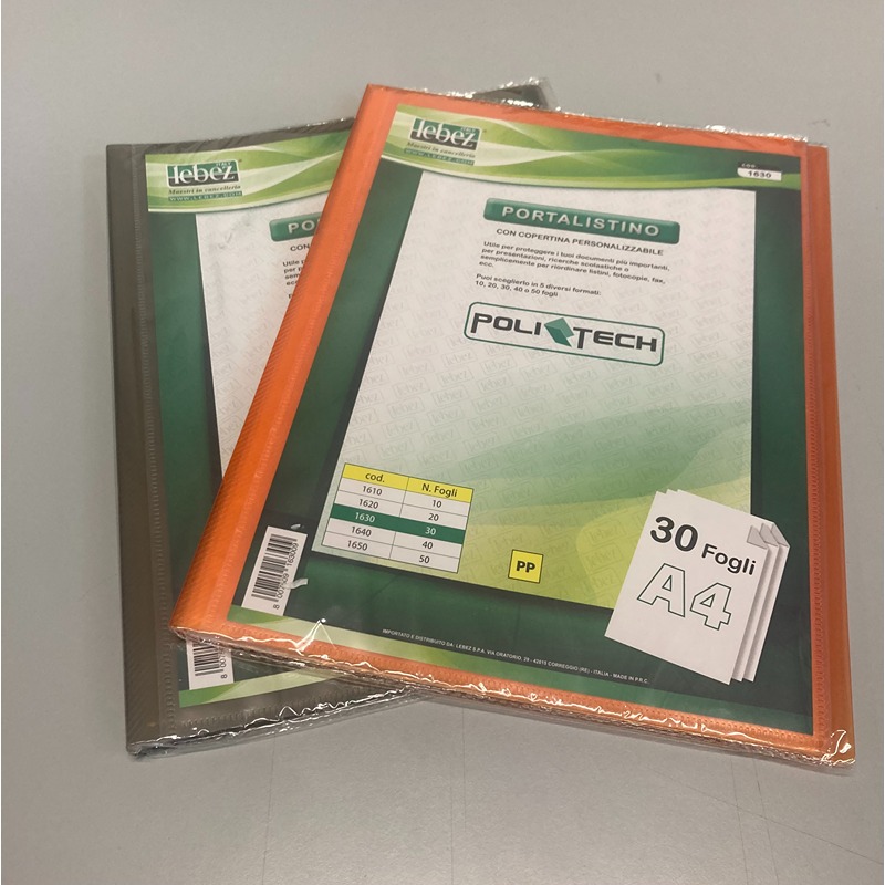 PORTALISTINI 30 BUSTE PERS. 22X30 POLI-TECH LEBEZ COL.ASS