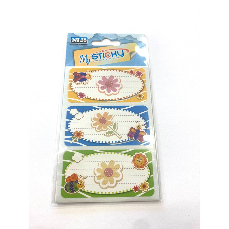ETICHETTE ADESIVE PER QUADERNI - FARFALLE
