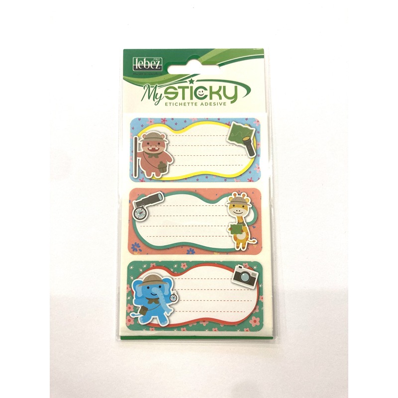 ETICHETTE ADESIVE PER QUADERNI - ESPLORATORI
