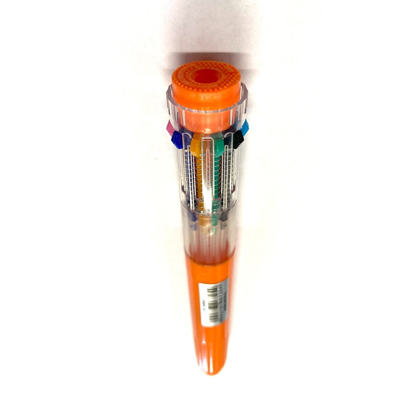 PENNA LEBEZ 10 COLORI FUSTO ARANCIONE