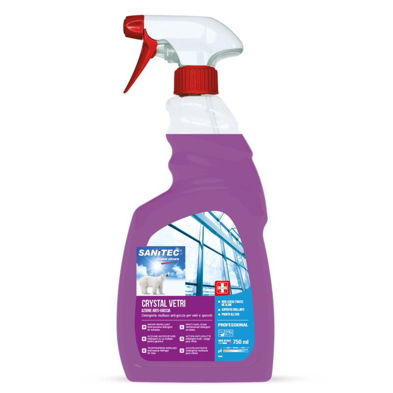 DETERGENTE CRYSTAL VETRI 750ML SANITEC