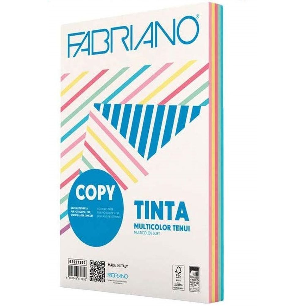 CARTONCINO COLORATO  A4  4 COLORI FORTI GR.80 200FG