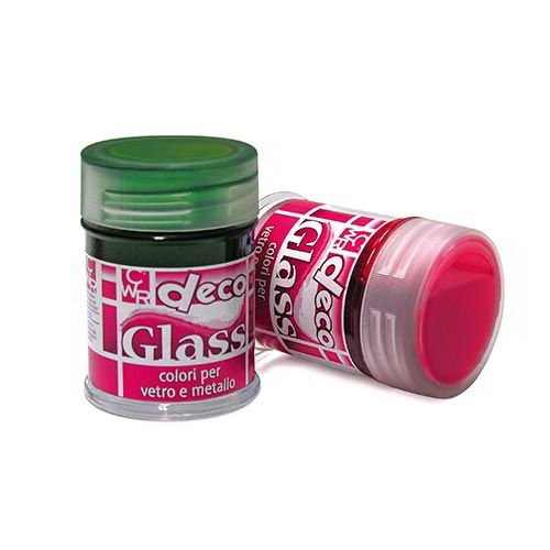 FLACONE ML.35 COLORE VETRO/METALLO - ROSA - CONF.3 PZ.