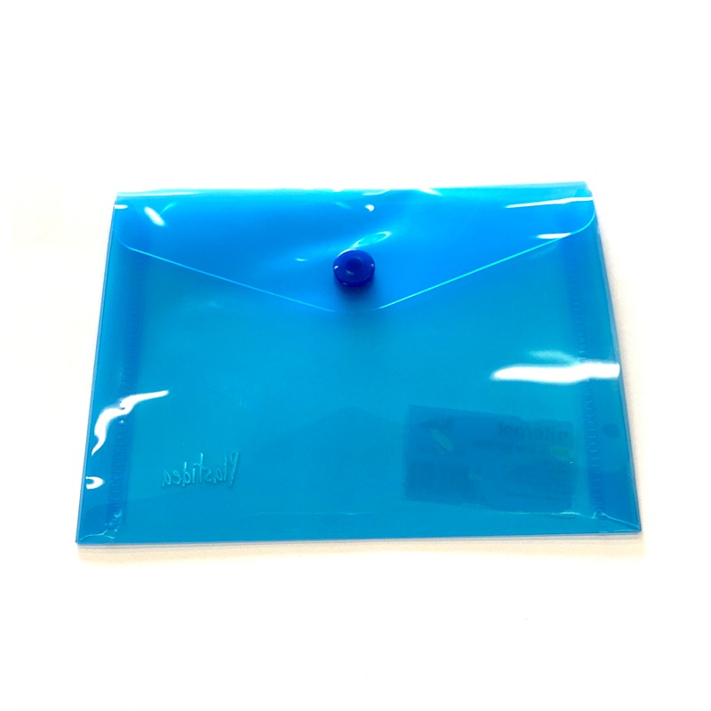BUSTA PORTADOCUMENTI CON BOTTONE A7  BLU