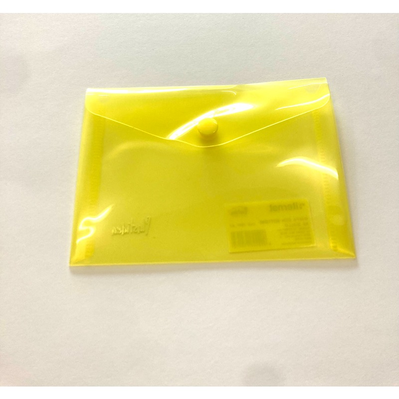 BUSTA PORTADOCUMENTI CON BOTTONE A7  GIALLO