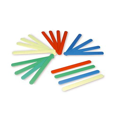 STECCHE PLASTICA - CONF. 25 PZ. - COL. ASS.