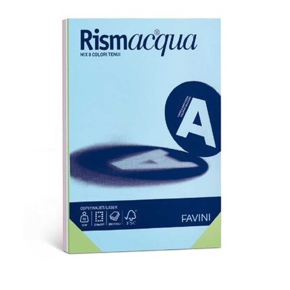 CARTA COLORATA A3 5 COL.TENUI GR. 90 FG.300