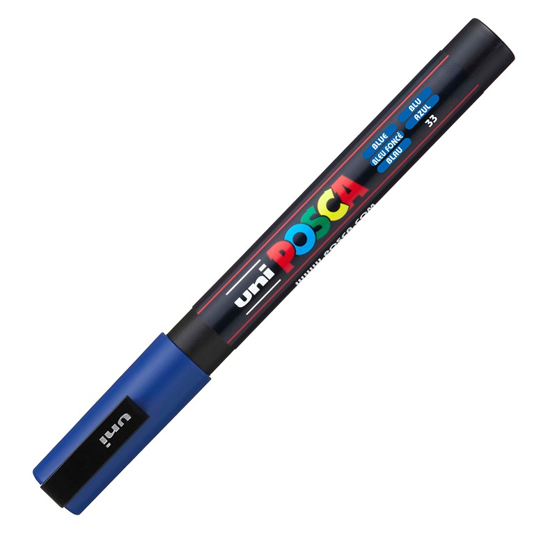 MARKER UNIPOSCA  PT.FINE BLU