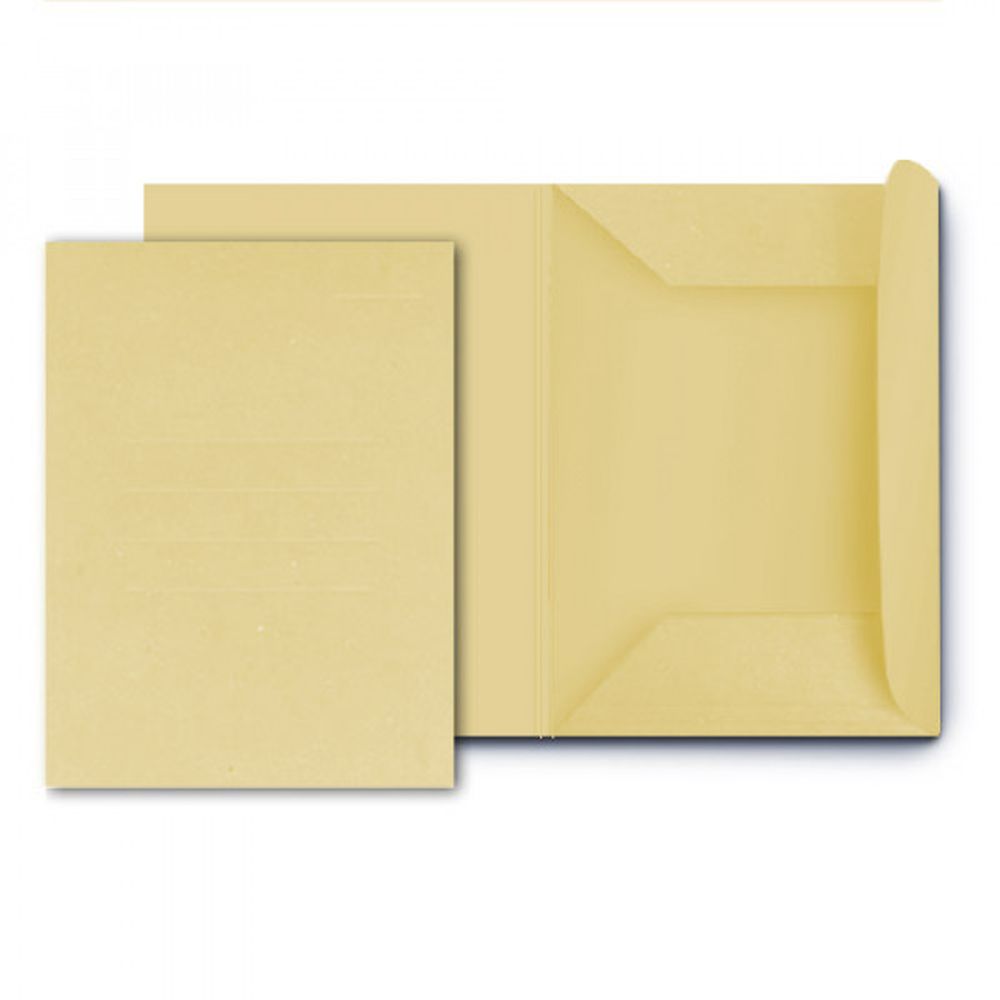 CARTELLINA MANILLA 3 LEMBI PZ.50 25X35 GIALLO