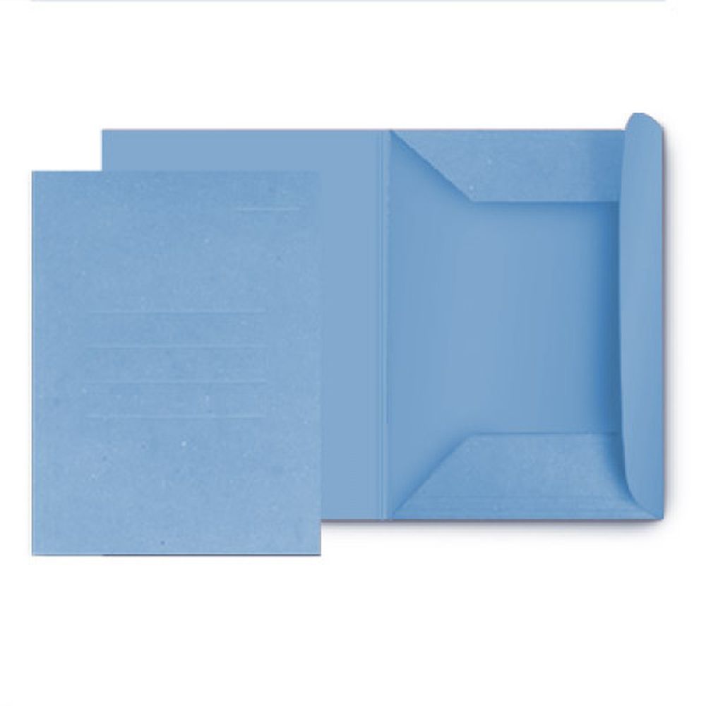 CARTELLINA MANILLA 3 LEMBI PZ.50 25X35 AZZURRO