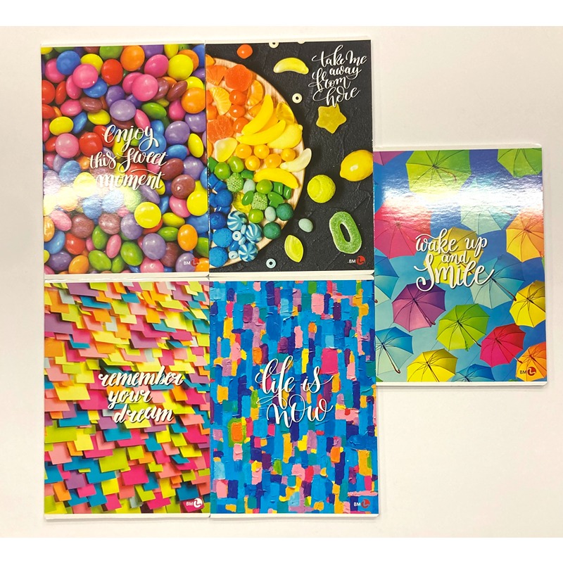 QUADERNO MAXI COLORFUL WORDS 80GR. 4MM