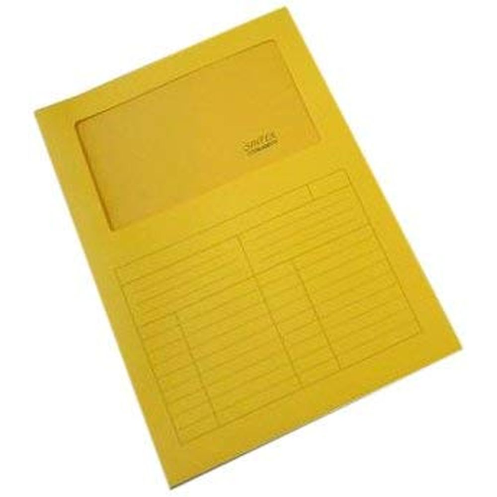 CARTELLINA CON FINESTRA PZ.50 GIALLO