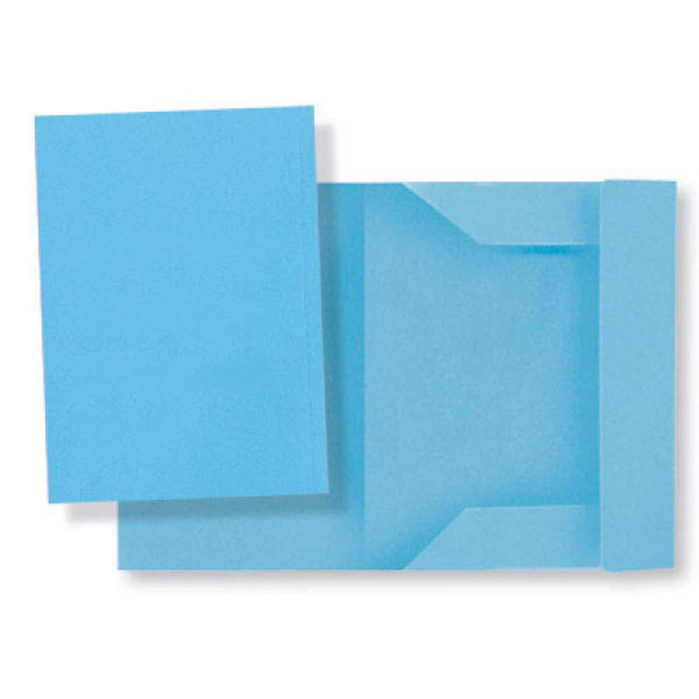 CARTELLINA LUCE 3 LEMBI 25X34 GR. 200 PZ. 25 AZZURRO