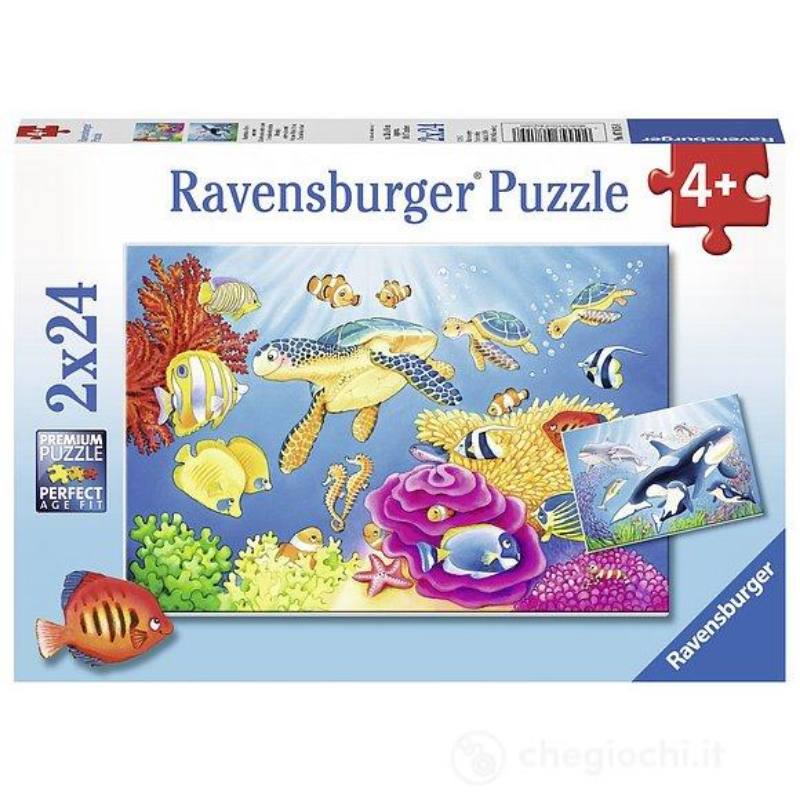 PUZZLE 2X24:ANIMALI DEL MONDO