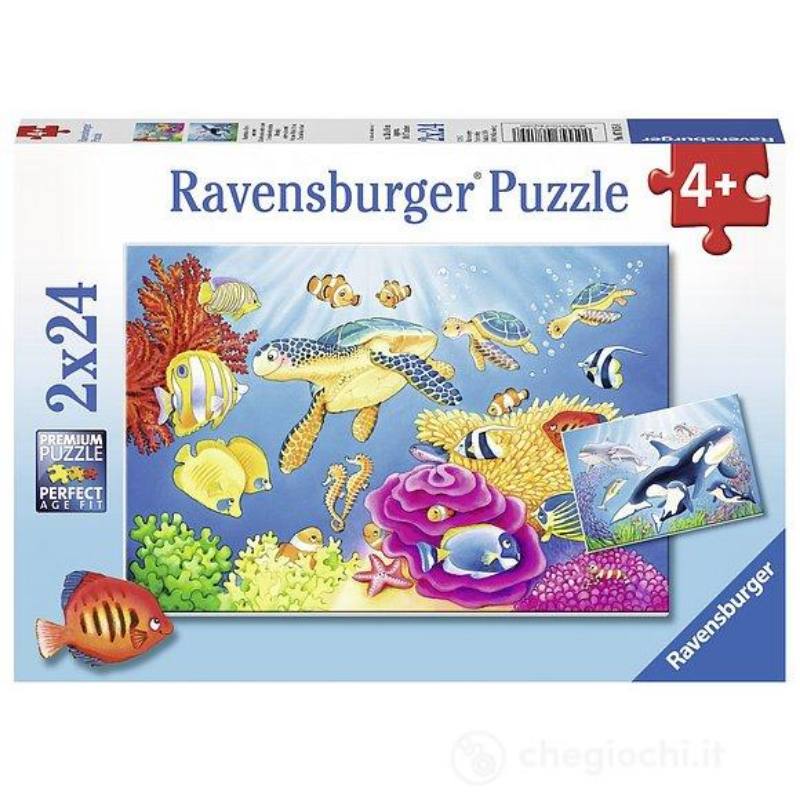 PUZZLE 2X24:ANIMALI DEL MONDO