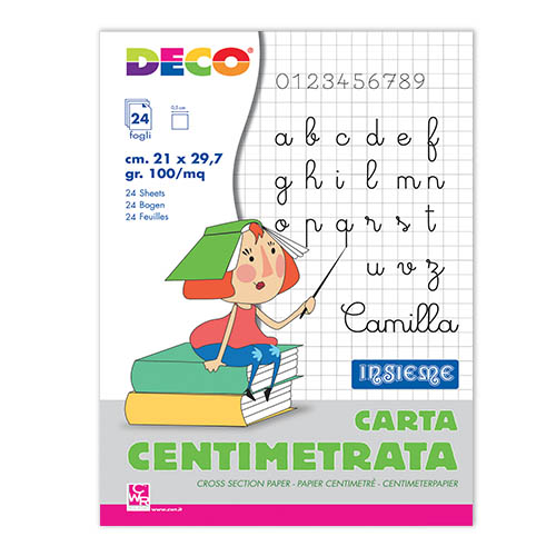 CARTA QUADRETTO 0,5  - ALBUM 24 FG. - CM.21x29,7