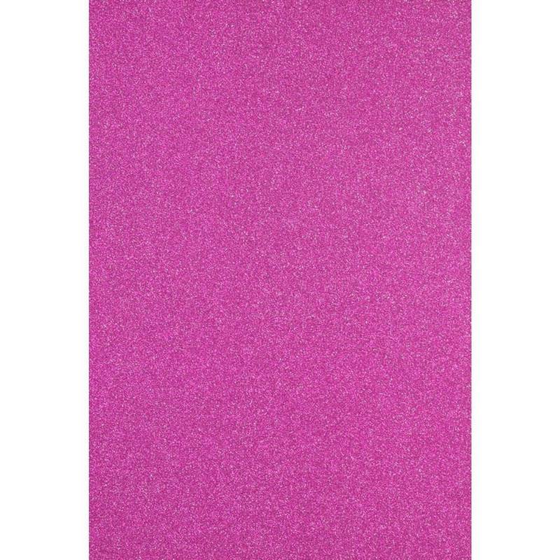 CARTONCINO GLITTER FUCSIA