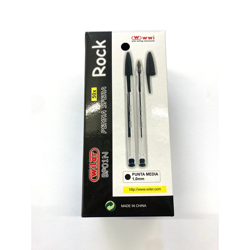 PENNASFERA ROCK PUNTA MM.1 NERO /50