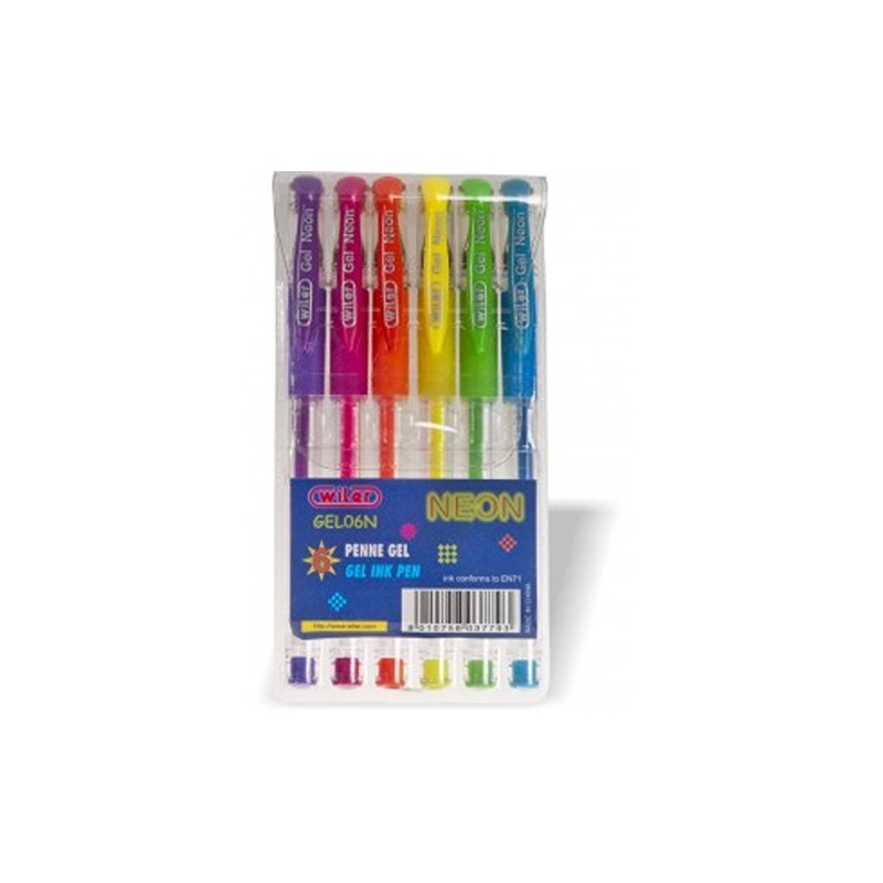 PENNA GEL NEON / 6PZ