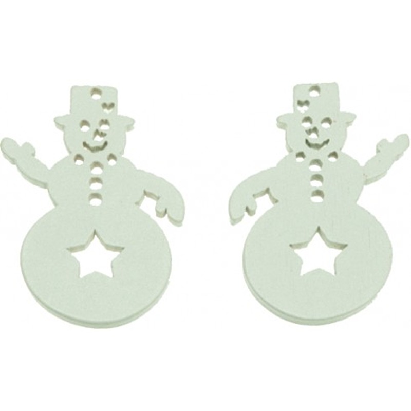 PUPAZZO DI NEVE LEGNO PZ.15
