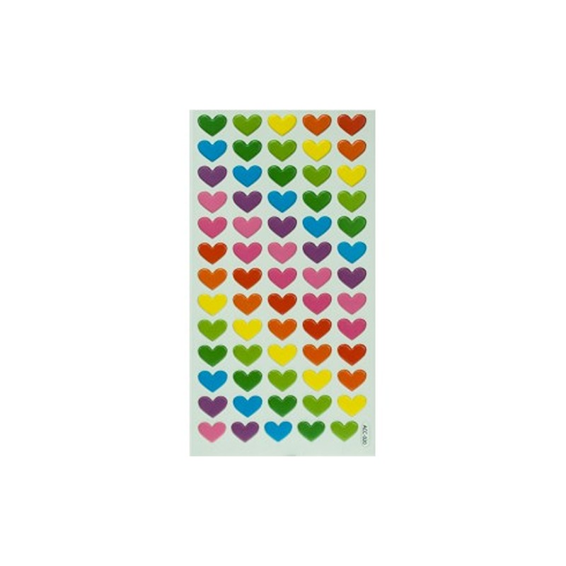 STICKER PUFFY WILER CUORE COLORI ASSORTITI