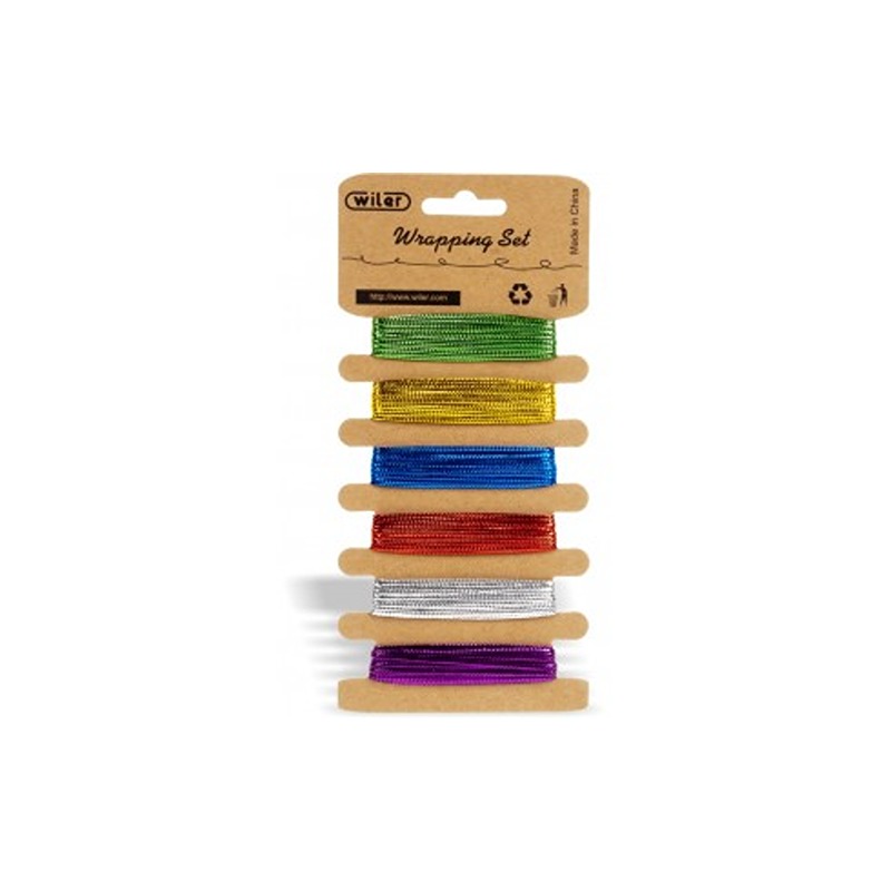 SET NASTRINI METALLIZZATI 5MX6 COLORI