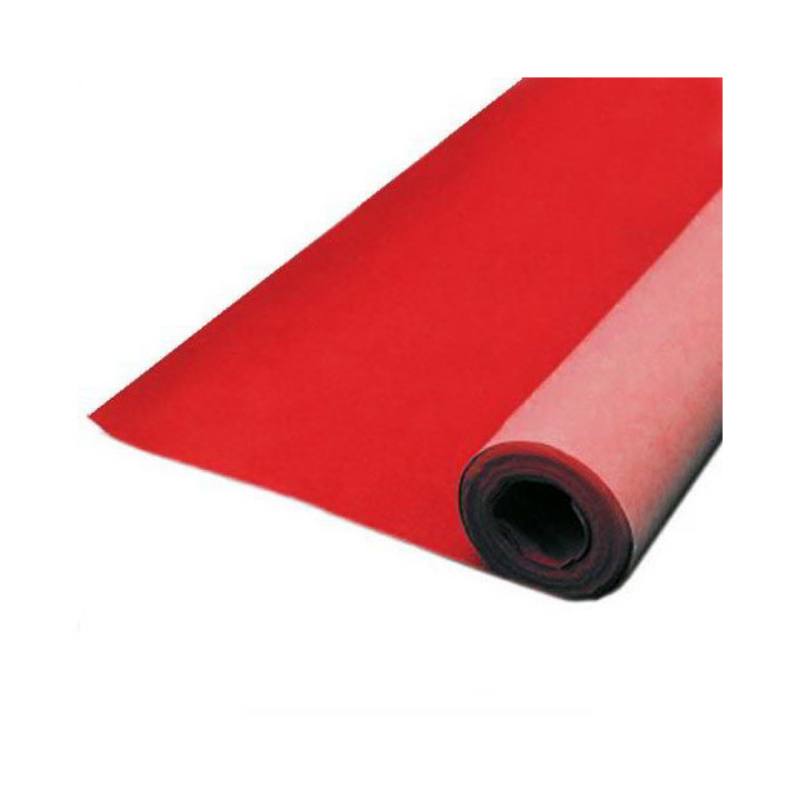 CARTA VELLUTATA ROT. CM.70X500 ROSSO