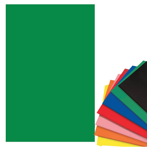 10 FOGLI CARTA VELLUTATA CM. 50x70 - VERDE SCURO