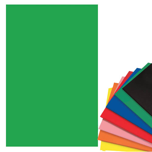 10 FOGLI CARTA VELLUTATA CM. 50x70 - VERDE CHIARO